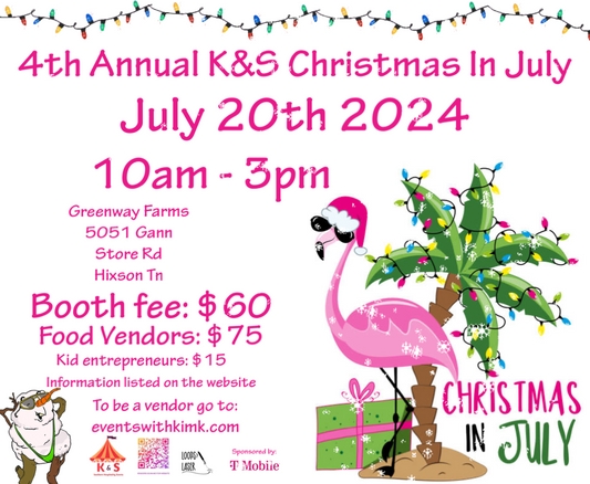 2024 Christmas in July-moved to greenway farms