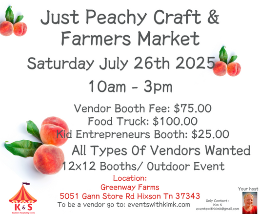 2025-Just Peachy Craft & Farmers Market